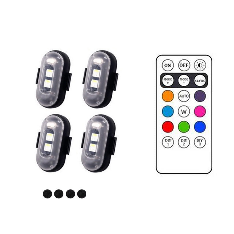 4* Lights + Wireless Remote