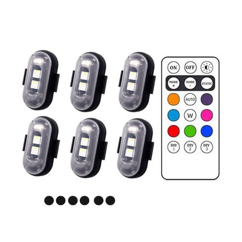 6* Lights + Wireless Remote $4.98/Pcs